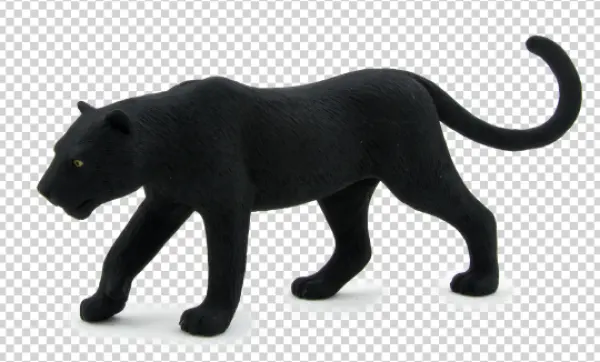 Black Panther Animal Figure PNG Transparent Background