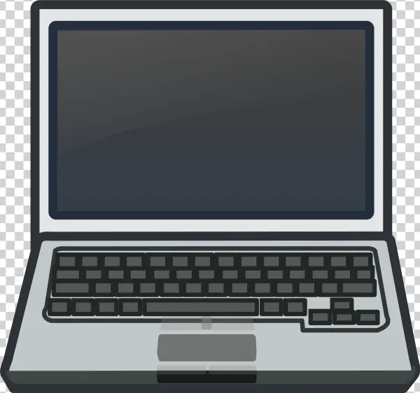 Minimalist Laptop Computer PNG Transparent