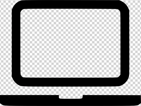 Simple Laptop Computer Icon PNG