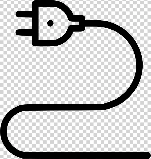 Electrical Plug Icon PNG Transparent Background