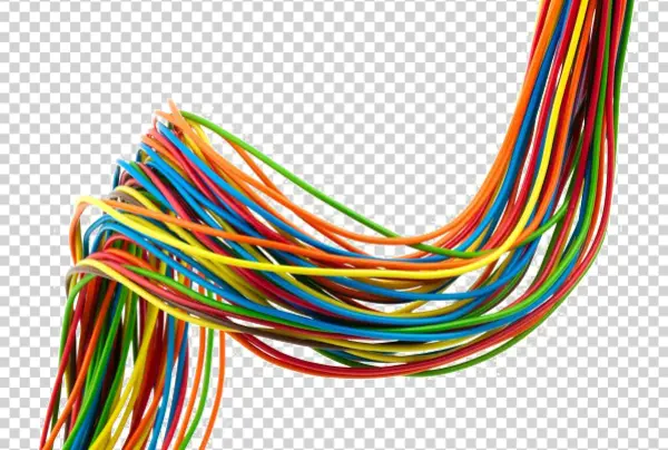 Colorful Wires PNG Transparent Background