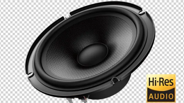 Hi-Res Audio Speaker Component PNG