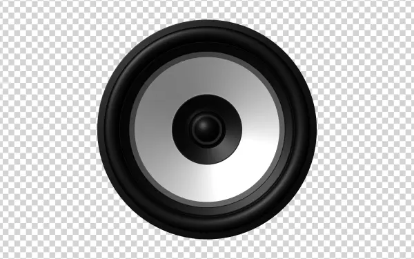 Realistic Speaker Cone PNG Transparent Background