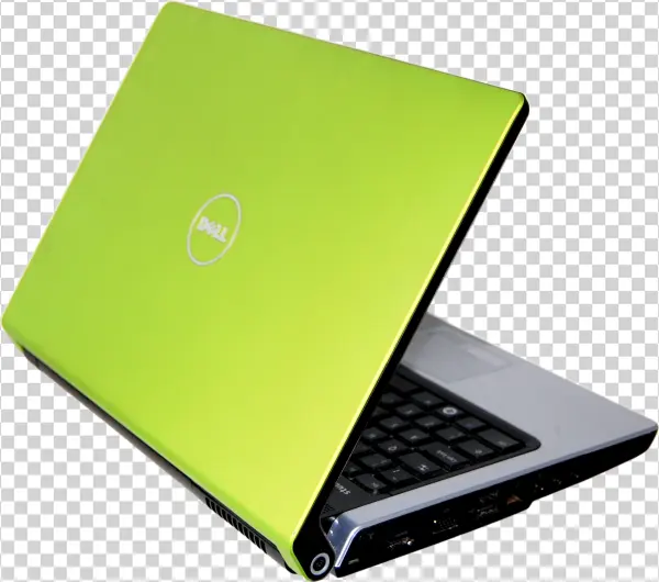 Green Dell Laptop PNG Transparent