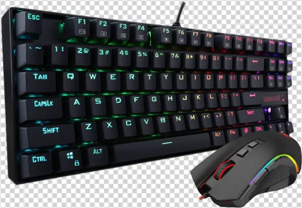 Redragon RGB Gaming Keyboard and Mouse Combo PNG