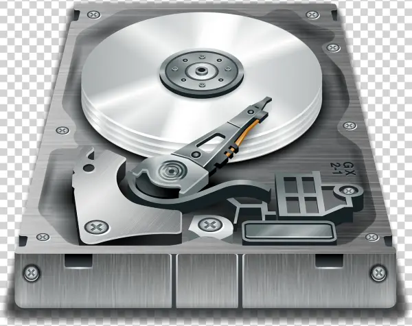 Open Hard Disk Drive PNG Transparent