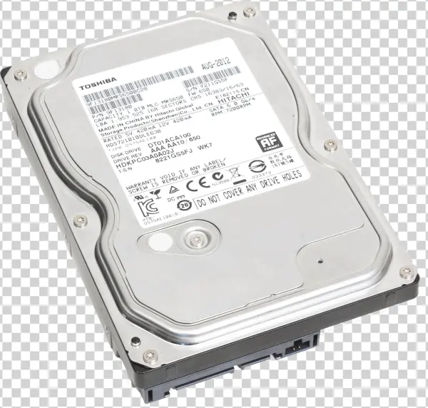 Toshiba Hard Drive PNG Transparent Background