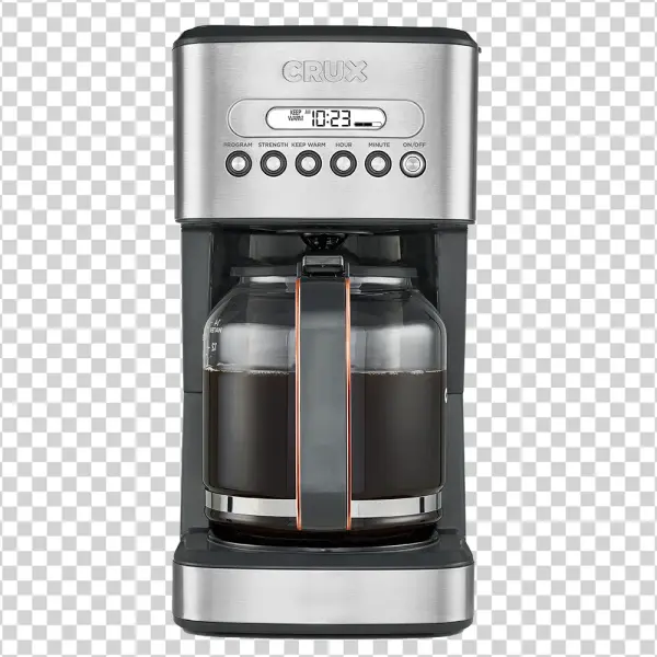 CRUX Coffee Maker with Glass Carafe PNG