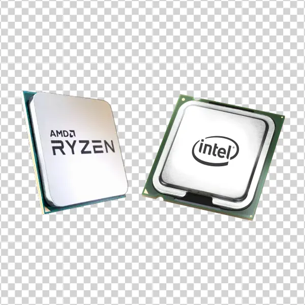 AMD Ryzen and Intel Processors PNG Transparent