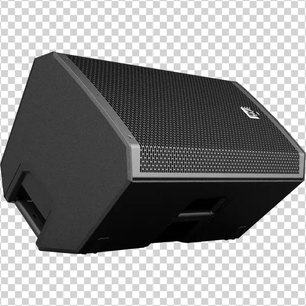 Black Stage Monitor Speaker PNG Transparent