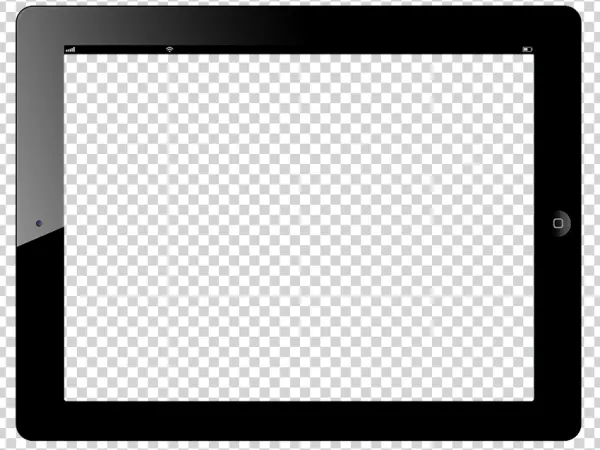 Black Tablet Device PNG Transparent Background