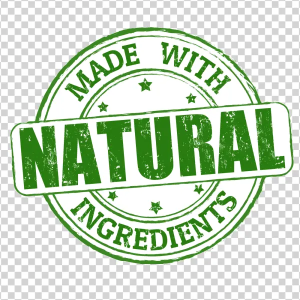 Made With Natural Ingredients Grunge Stamp PNG