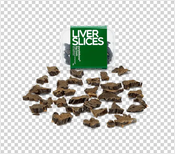 Purplebone Liver Slices Dog Treats PNG Transparent Background