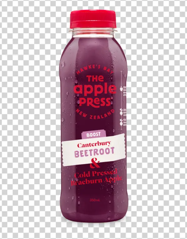 The Apple Press Beetroot Apple Juice Bottle PNG Transparent Background