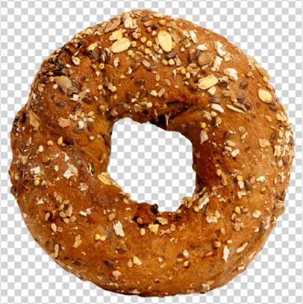 Multigrain Bagel PNG Transparent Background
