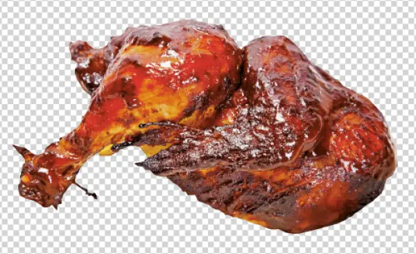 Roasted BBQ Chicken PNG Transparent Background