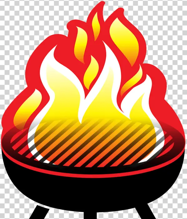 Stylized Fire Icon PNG Transparent Background