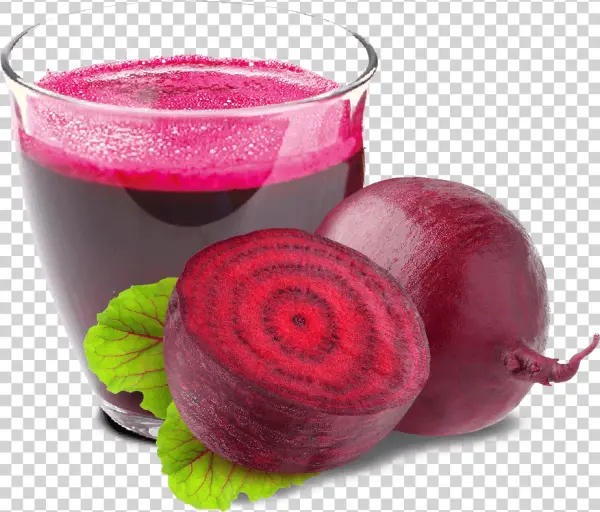 Fresh Beetroot Juice and Beets PNG Transparent Background
