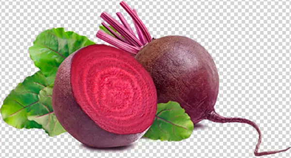 Whole and Sliced Beets PNG Transparent Background