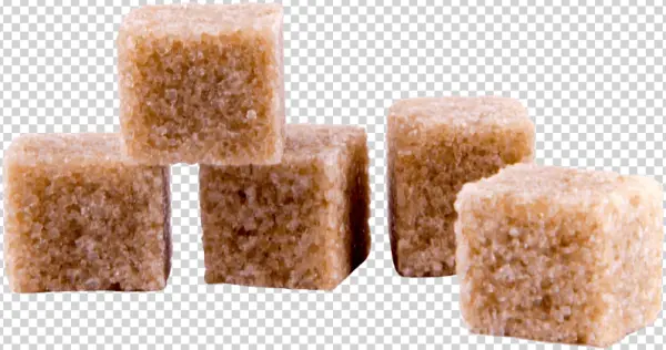 Brown Sugar Cubes PNG Transparent Background