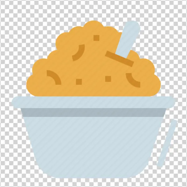 Oatmeal Bowl Icon PNG Transparent
