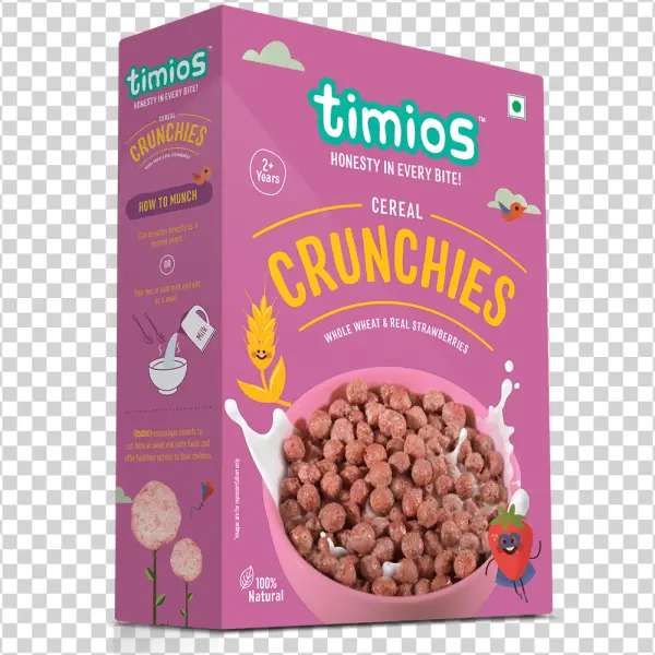 Timios Cereal Crunchies Box PNG Transparent Background