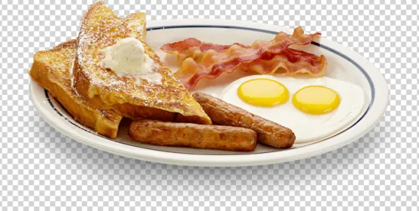 Classic Breakfast Plate PNG Transparent Background