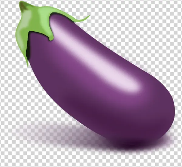 Purple Eggplant PNG Transparent Background