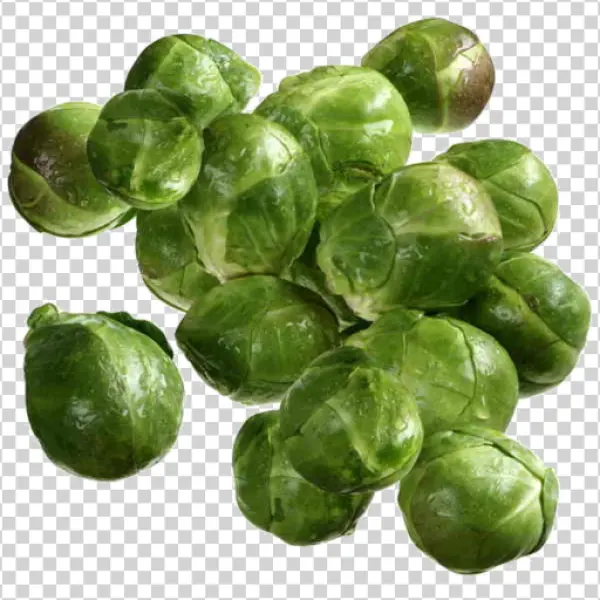 Fresh Brussels Sprouts Pile PNG Transparent
