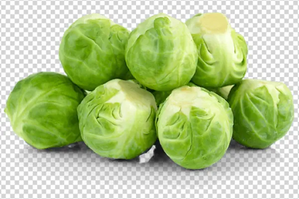 Pile of Fresh Brussels Sprouts PNG Transparent Background