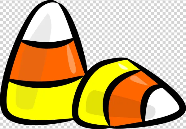 Candy Corn Halloween Sweet PNG Transparent Background