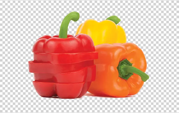 Colorful Bell Peppers PNG Transparent Background