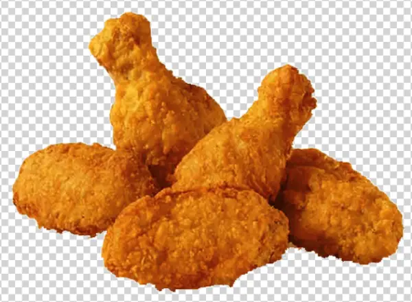 Fried Chicken Pieces PNG Transparent Background