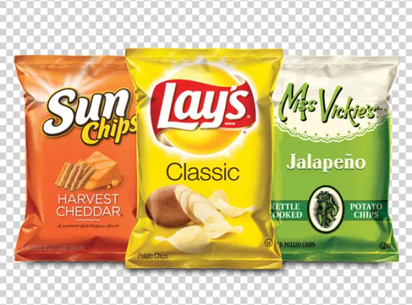 Assorted Potato Chip Bags PNG Transparent Background