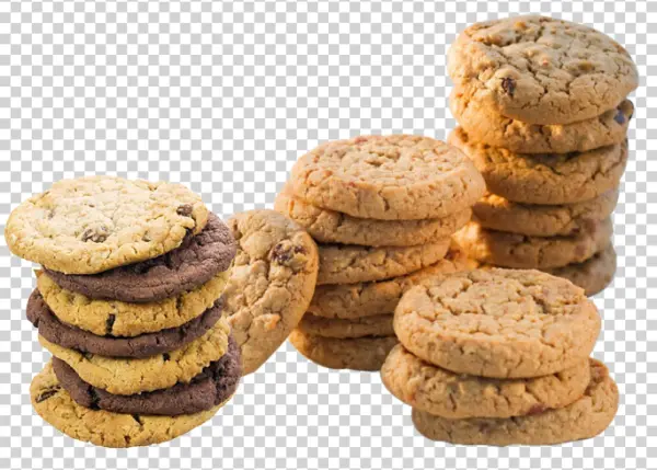 Assorted Cookies Stack PNG Transparent Background