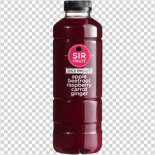 Sir Fruit Cold Pressed Apple Beetroot Juice Bottle PNG
