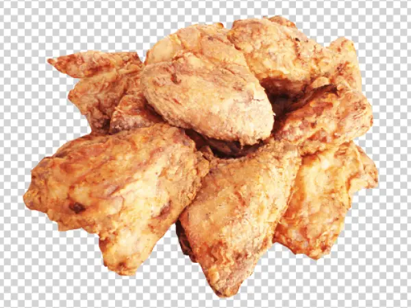 Fried Chicken Pieces PNG Transparent Background