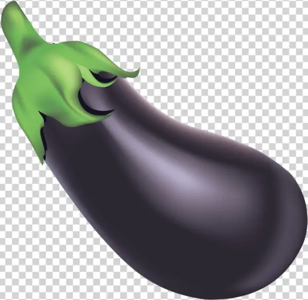 Purple Eggplant PNG Transparent Background