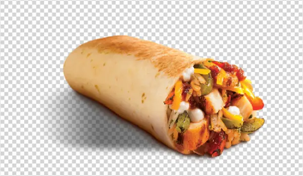 Savory Chicken Burrito Transparent Background PNG