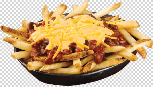 Chili Cheese Fries PNG Transparent Background