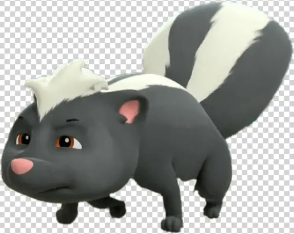 Cute Cartoon Skunk PNG Transparent Background
