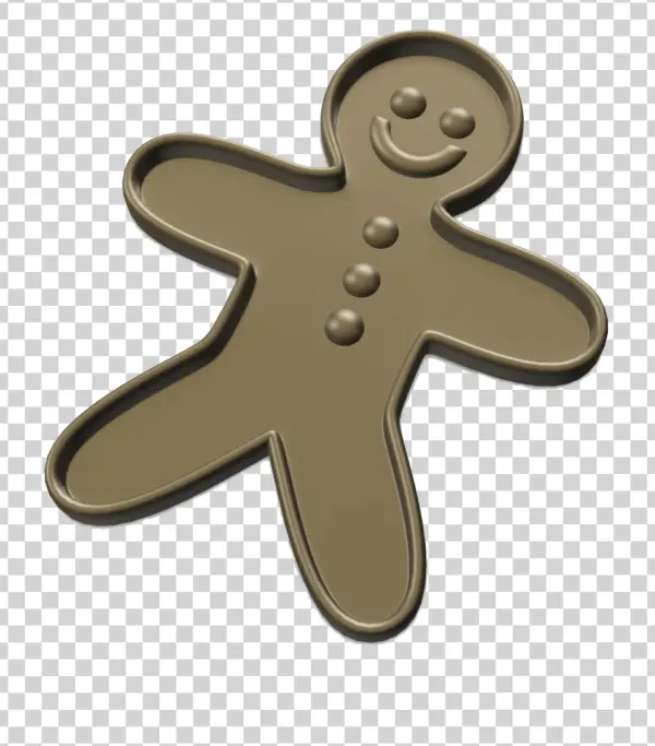 Gingerbread Man PNG Transparent Background
