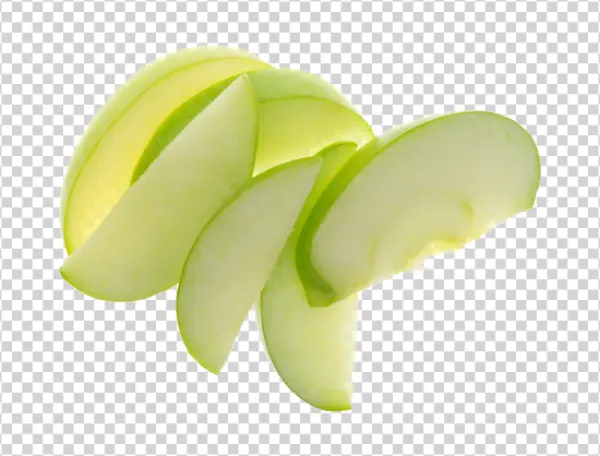 Green Apple Slices Transparent Background PNG