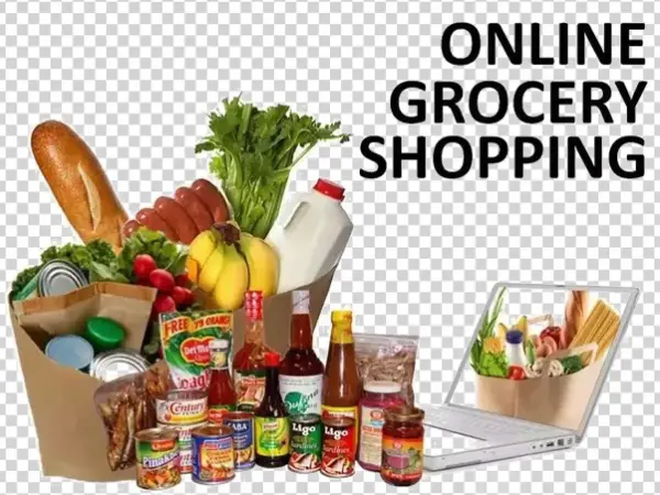Online Grocery Shopping Transparent Background