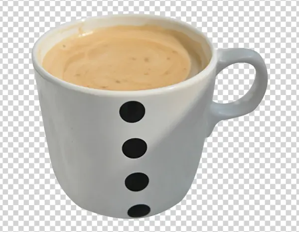 Polka Dot Coffee Mug PNG Transparent Background