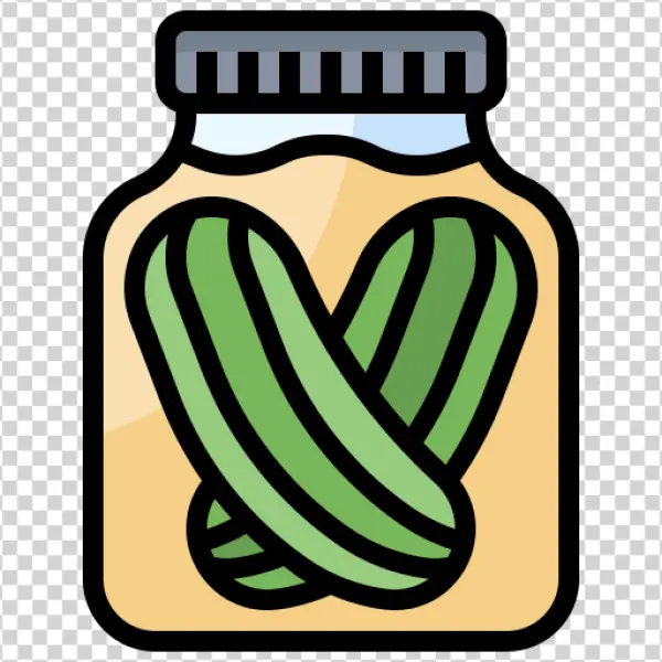 Pickled Cucumbers Jar Icon PNG
