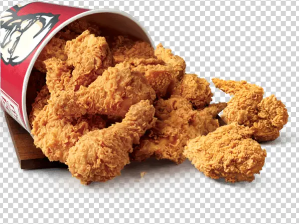 Fried Chicken Bucket PNG Transparent Background