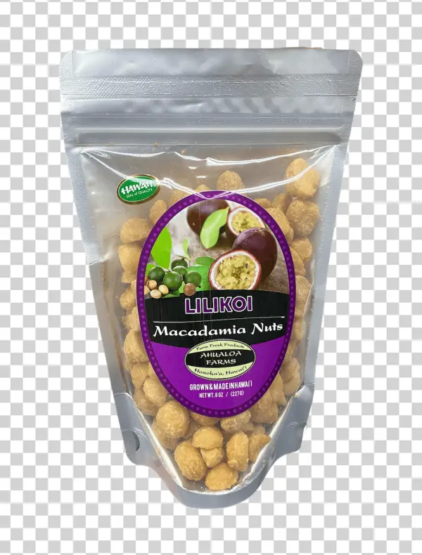 Lilikoi Macadamia Nuts Bag PNG Transparent
