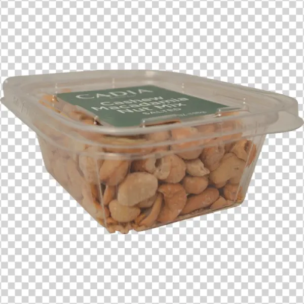 Cashew Macadamia Nut Mix in Container PNG Transparent
