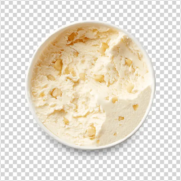 Vanilla Macadamia Ice Cream Tub PNG
